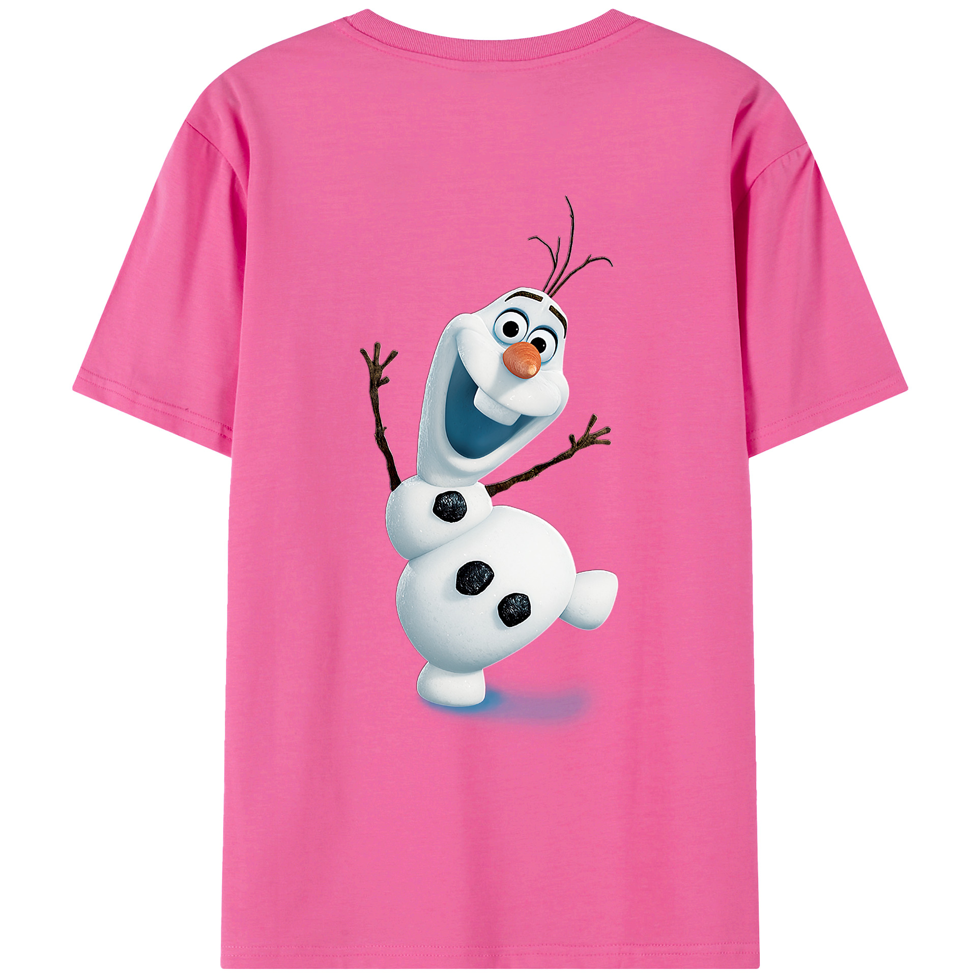 （画像用） アナと雪の女王 アンナ エルサ Frozen Anna Elsa レディース半袖Tシャツ(バックプリント)